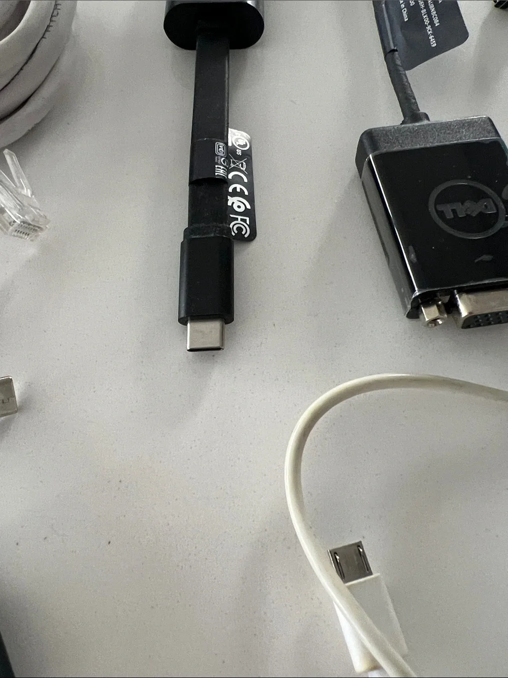Apple and Assorted Charging Cables & USB Power Adapters - White, Black, Gray